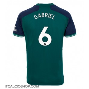 Arsenal Gabriel Magalhaes #6 Terza Maglia 2023-24 Manica Corta